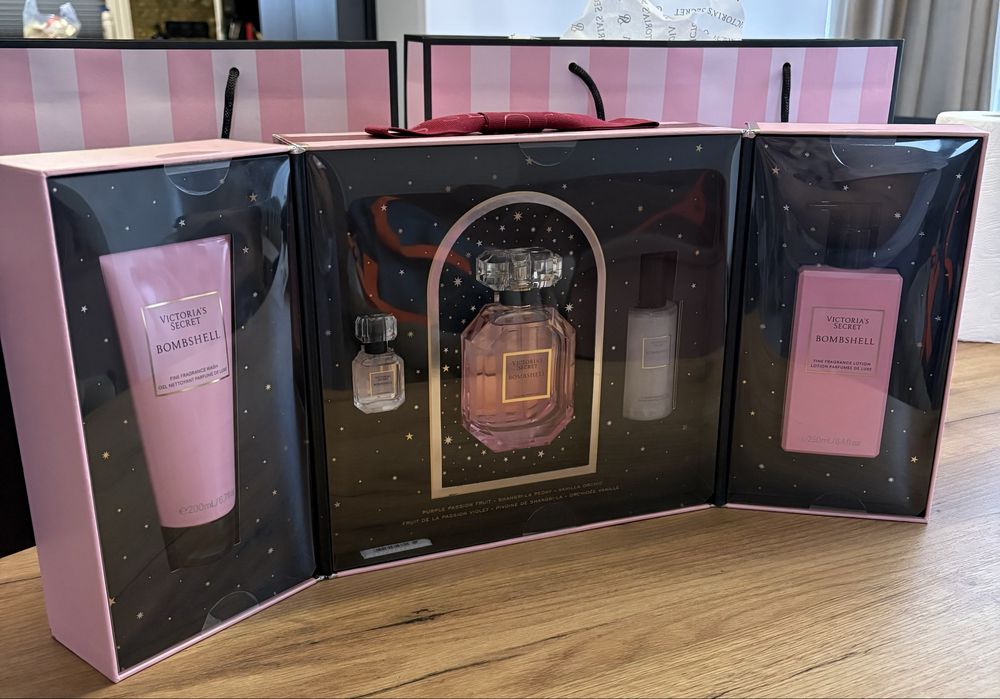 Victoria secret zestaw bombshell 100ml woda toaletowa 5 produktów