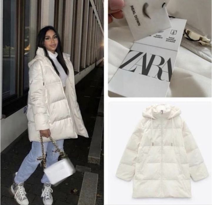 Куртка Пуховик zara xs