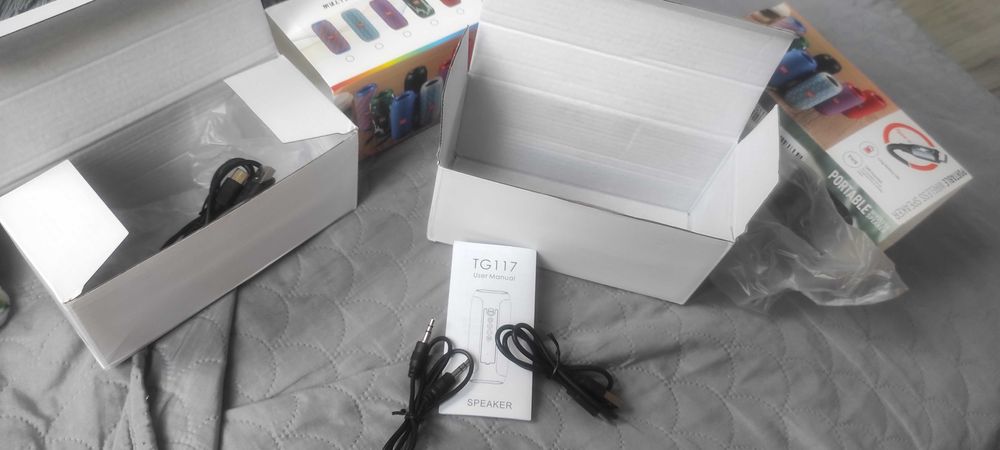 Głośnik BT T&G komplet 2 sztuki stereo TWS 5W Nowe