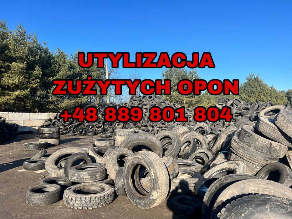 Utylizacja opon zuzyte opony odbiór Recykling