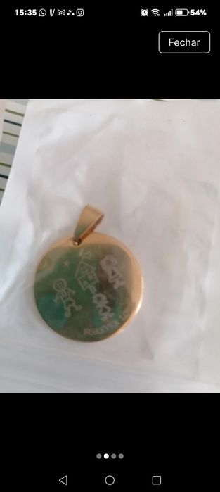 Pendentes novos em aço