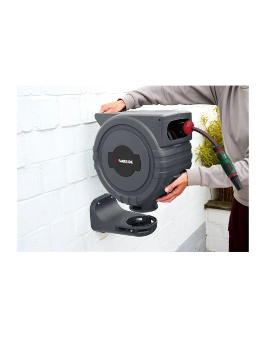 Enrolador mangueira automático com 25M (1/2") parkside