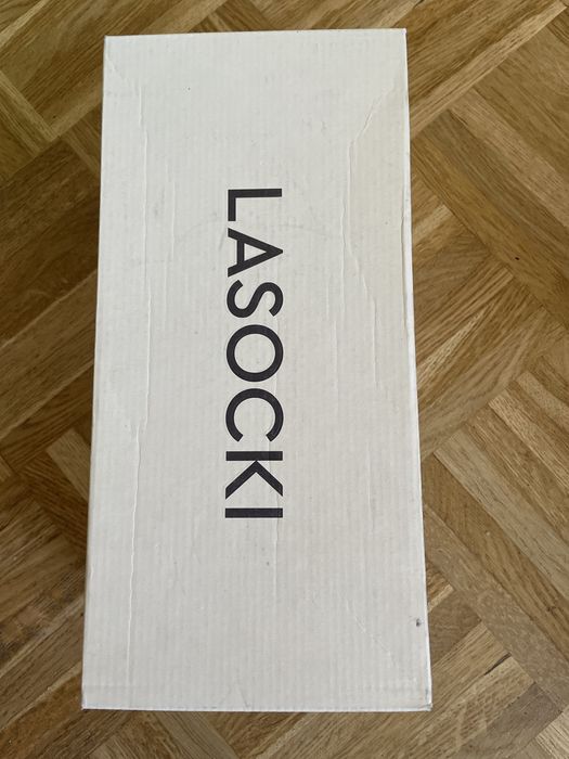 Czarne skórzane baleriny Lasocki, piękne.