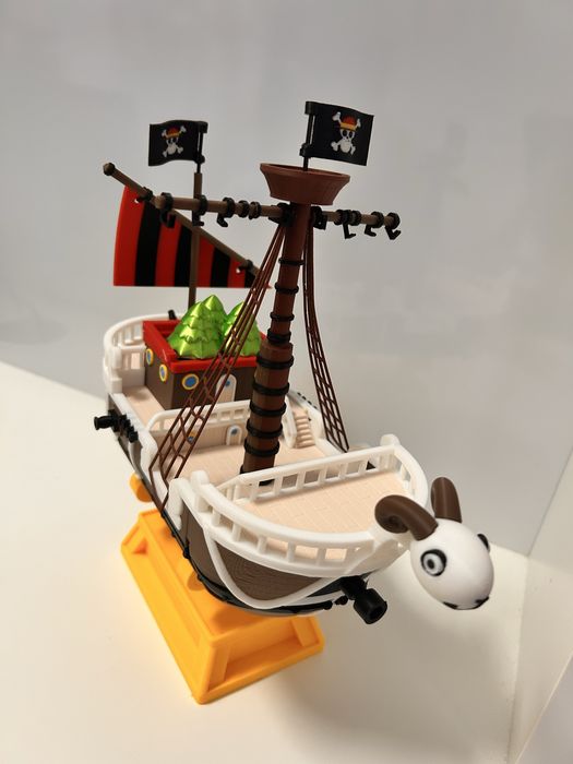 Navio pirata "estilo mangá", 25 cm, impresso em 3D