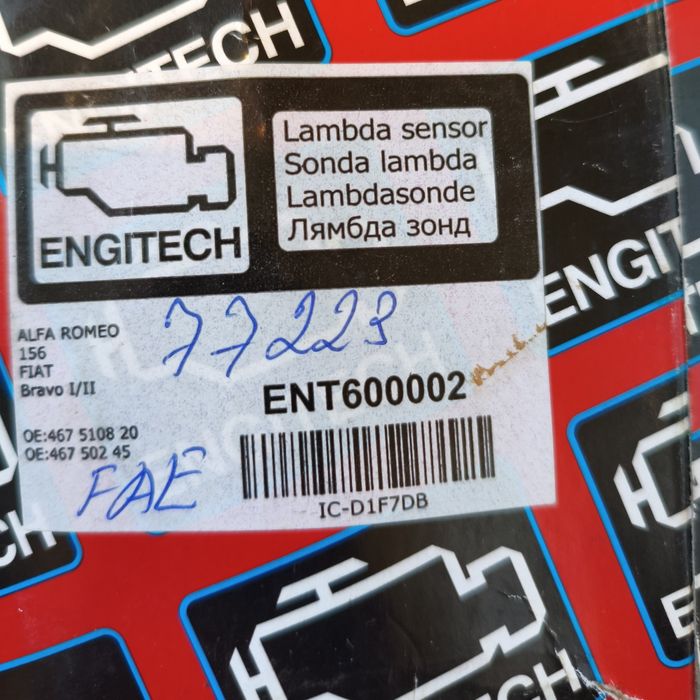 Лямбда-зонд Engitech ENT600002 | Alfa Romeo 156, Fiat Bravo I/II