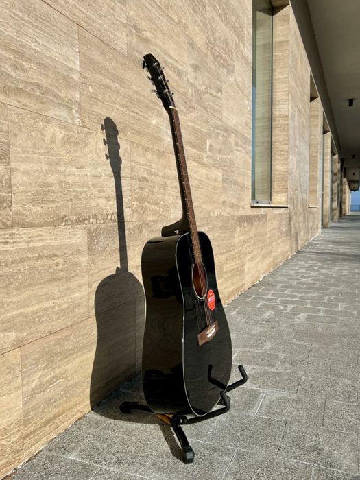 Гітара акустична Fender CD60 S BLK как новая Цельный топ