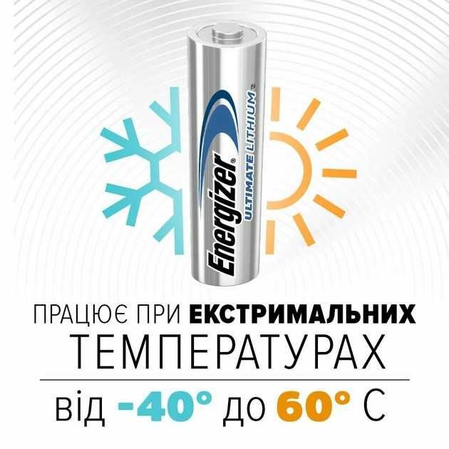 Батарейка Energizer Ultimate Lithium AA/L91/_AAA/L92 1,5V Ціна за 4 шт