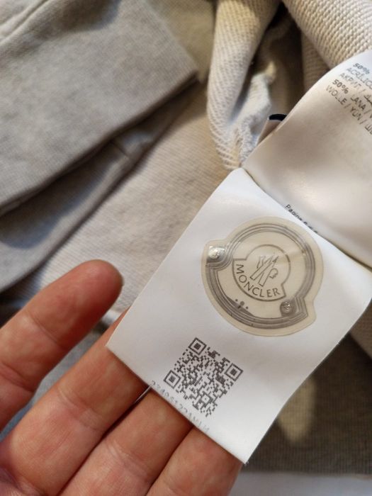 Moncler oryginalne lęgit bawełniane regular luksusowe bluzy męskie jak nowe