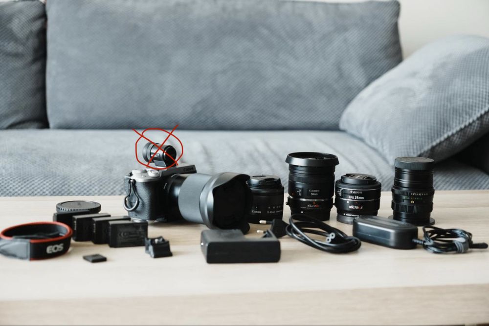 Комплект Canon EOS M6 Mark II 32.5MP Silver