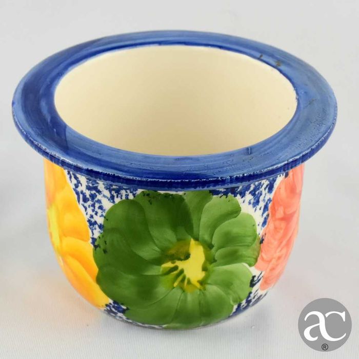 Pequeno Cachepot Faiança Espanhola – Tenerife, pintado à mão
