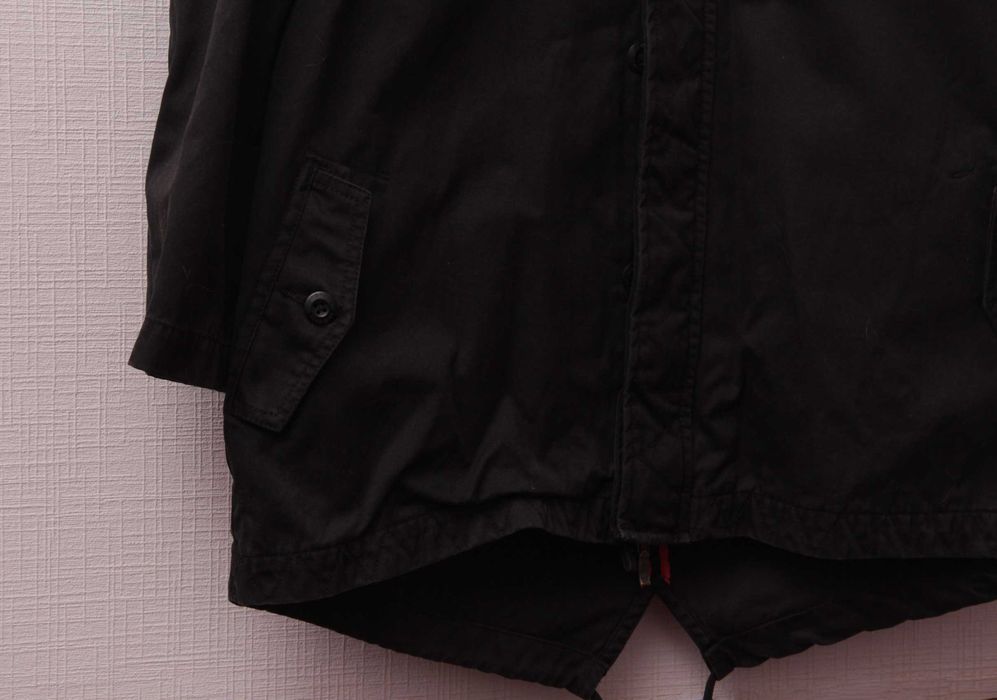 Maharishi Uniform S парка из хлопка укороченый рукав свободный крой