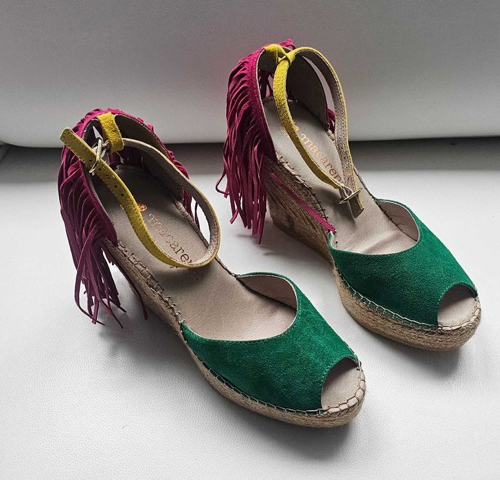 MACARENA Cudne espadryle roz 41