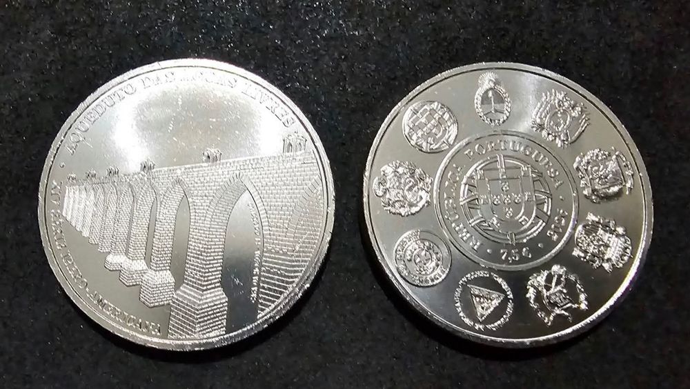 Moeda Unc Aqueduto das águas livres de 7.50 euro