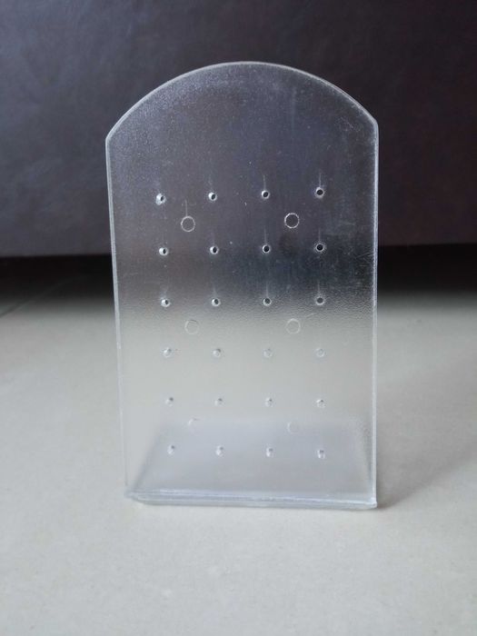 Stojak na kolczyki Ekspozytor na kolczyki na biżuterię przezroczysty