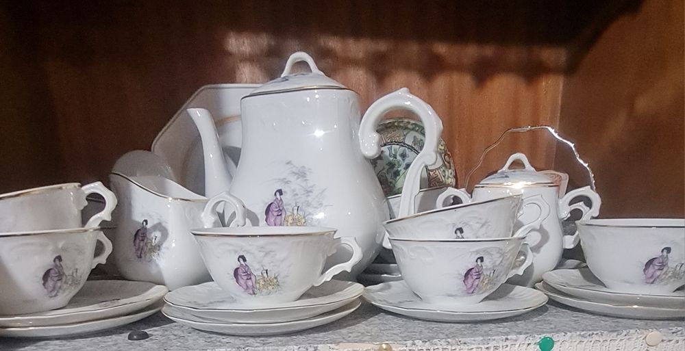 Serviço  de chá da Vista Alegre como novo