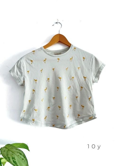 T-shirt Curta Brotes Tamanho 10-Short T-shirt Sprouts Size 10