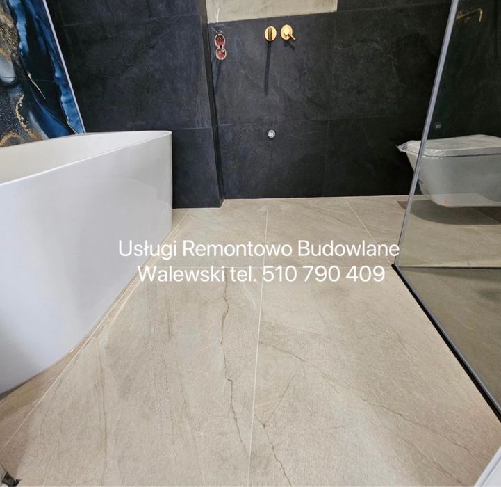 Remont łazienki glazurnik układanie płytek wykończenia Łomża Zambrów
