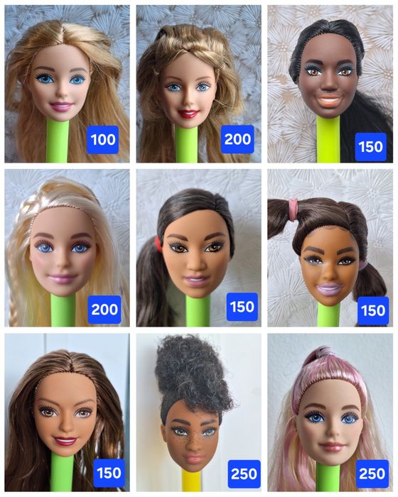 Голова Барбі, Кен, Дефа Люсі, Defa, Barbie для гібридизації, всі нові