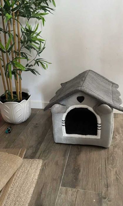 Casa Aconchegante para Cães e Gatos - Cama Desmontável e Lavável