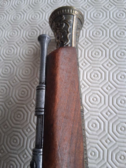 Réplica de mosquete século XVIII, pistola pederneira Italiana