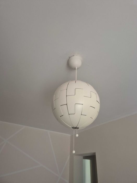 Lampa klosz ikea biala sp 2014
