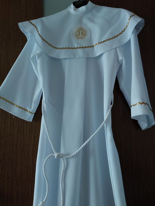 Alba komunijna, rozm 140, (szyta parafia Józefa, Chorzow)