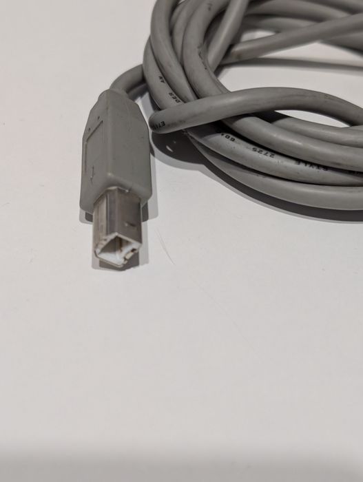 Kabel USB do drukarki (USB typ B) szary