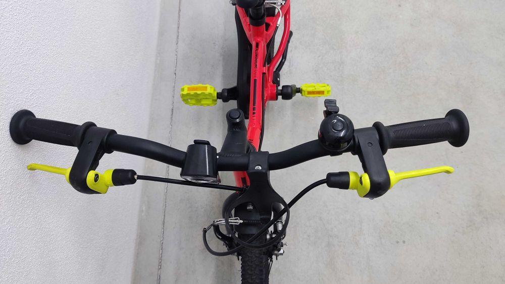 Bicicleta de criança 4-6 anos 900 alu racing 16 polegadas vermelha - btwin