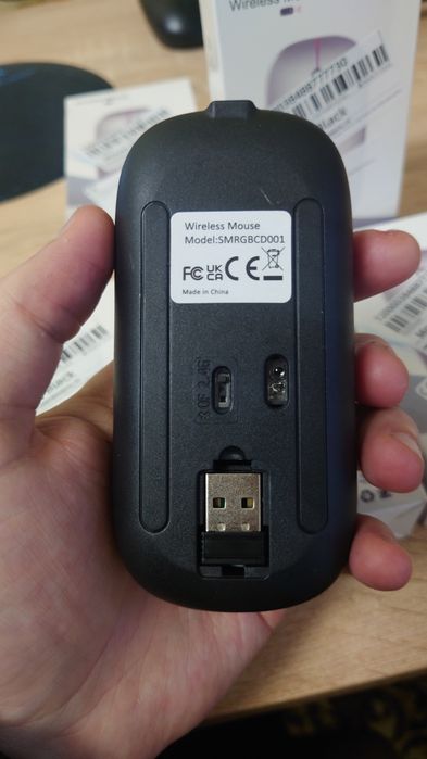 Бездротова акумуляторна RGB мишка беспроводная, Bluetooth 5.2WiFi 2.4