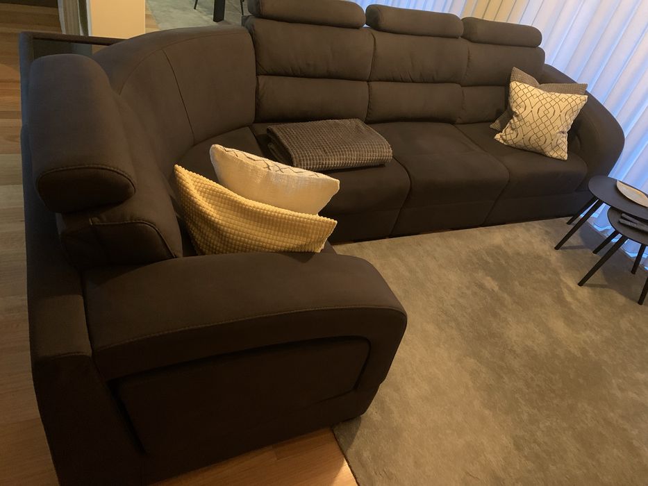 Sofa cinza escuro 315/185
