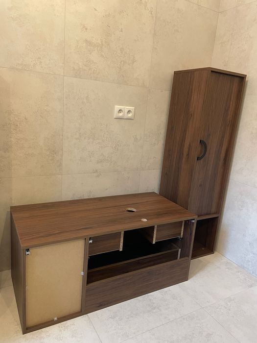 Obserwuj Meble łazienkowe – zestaw „Orzech Warmia” | gotowe do montażu