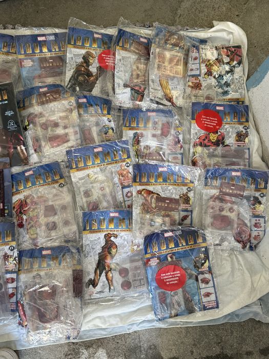 Coleção Iron Man para montar armadura (vários fascículos + peças, novo)