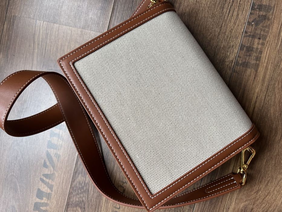Сумка JW PEI канва Mini Flap Crossbody - Beige Canvas