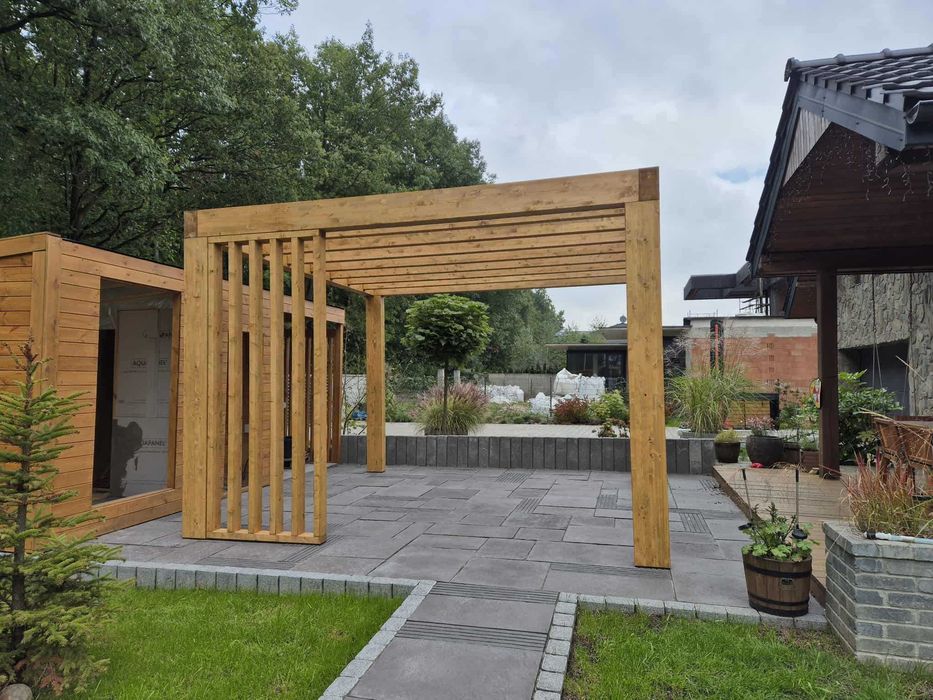 • • • • Pergola ogrodowa • • • • P10 4x4 m producent DREWNOTRIK