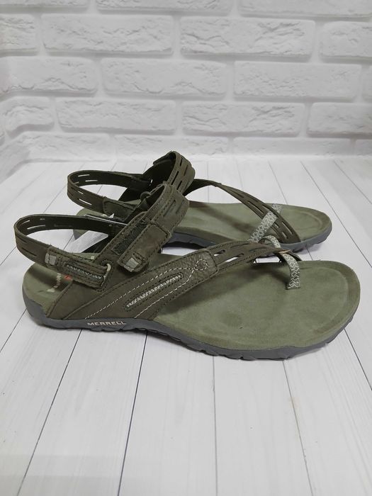 Сандалии Merrell Terran Convertible II из зеленой кожи