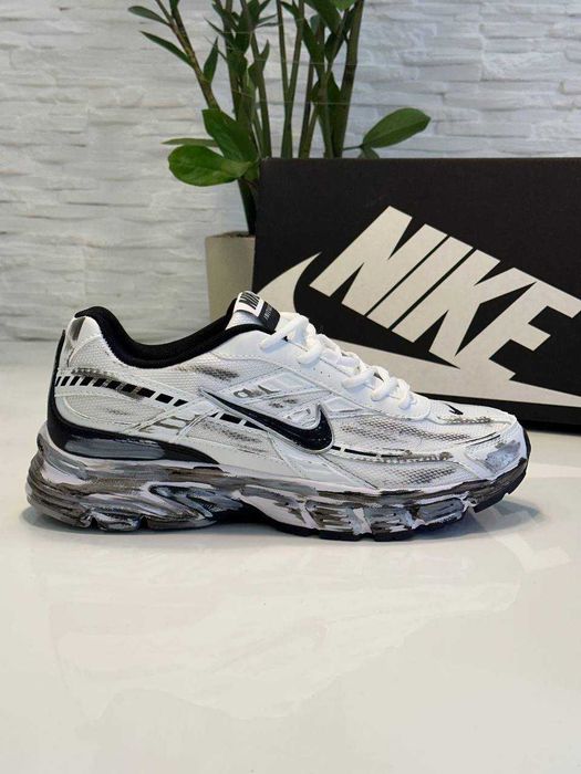 Кросівки Nike Initiator Custom White Black | кроси Найк Інітіатор Кастом білого кольору текстиль