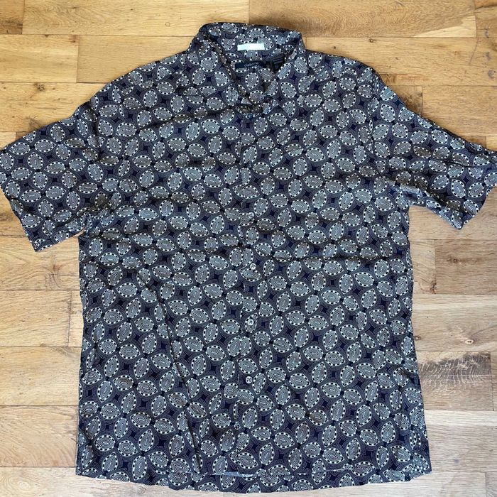 Claiborne Męska Modna Koszula Krótki Rękaw 100% Rayon Rozm. L