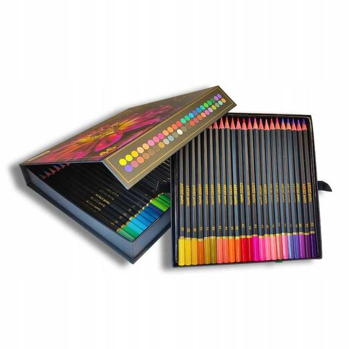 Zestaw kredki profesjonalne ołówki szkicownik A4 do szkicowania GRATIS