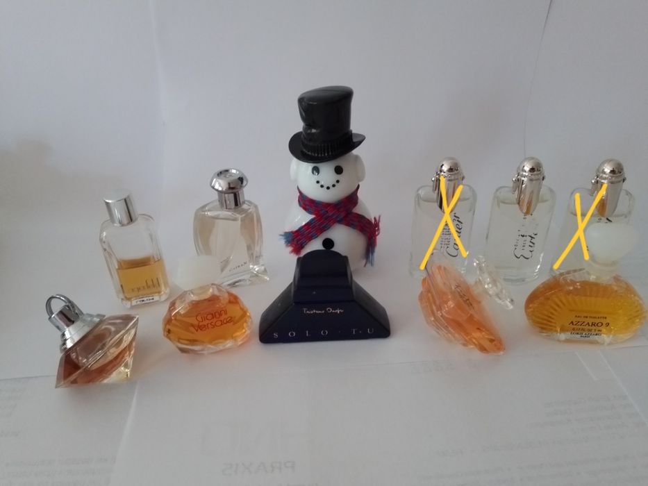 Винтажные духи миниатюры редкие Hermes Cartier Lancome  Azzaro Versace