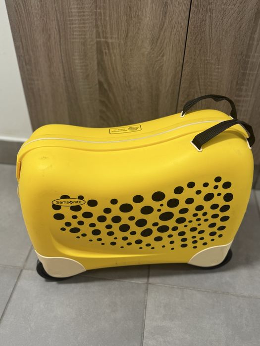 Walizka dzieckeca samsonite żolta gepard walizka do ciagniecia