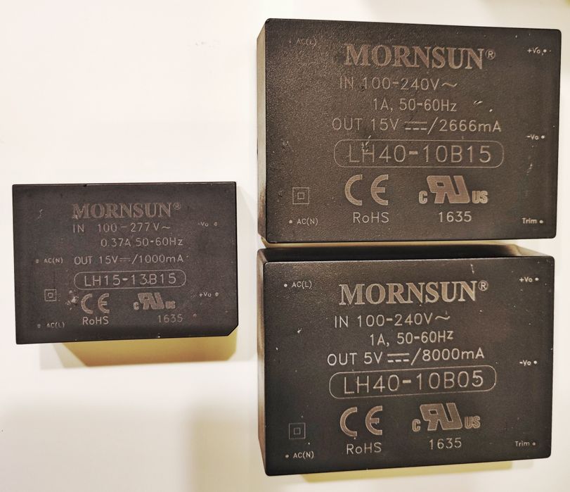 Transformator do druku MORNSUN LH40-10B05 5VDC/8A, 15VDC/2,66A,  15V/1