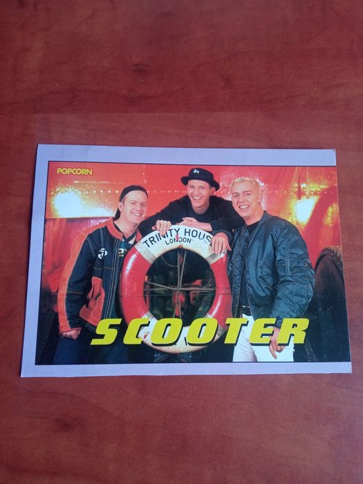 Pocztówka Scooter popcorn