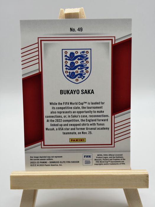 Carta Bukayo Saka Panini Aspirations 11/82
