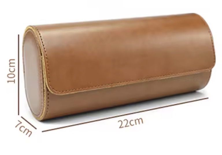 Eleganckie Etui Rolka na 3 Zegarki – Skóra PU, Podróżne/Organizer