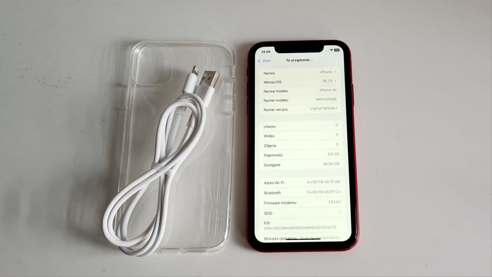 Iphone Xr Product Red 64GB, zadbany, sprawny, bateria 100%