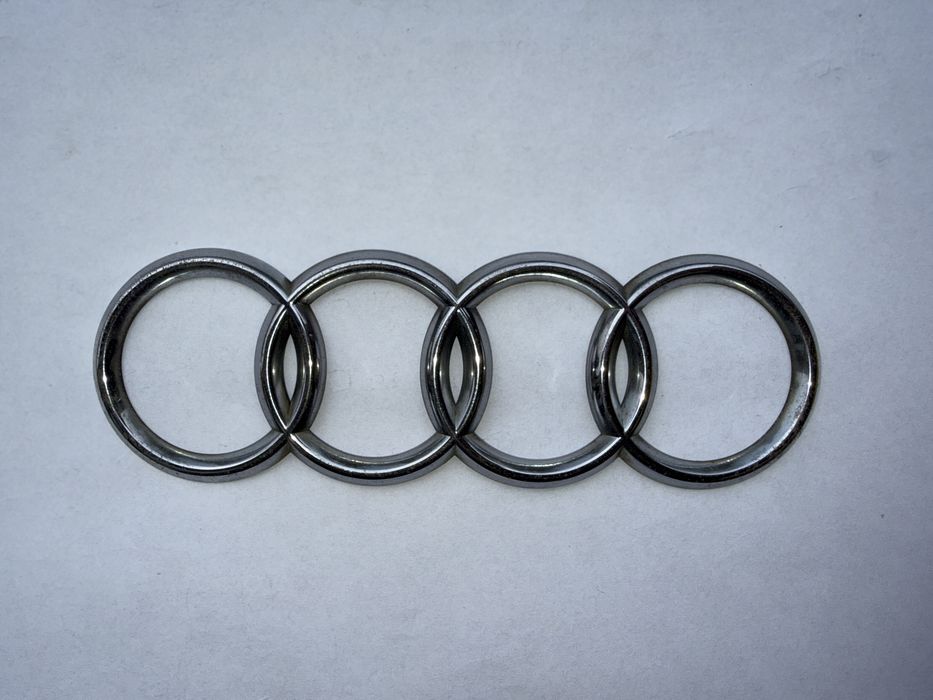 Orginalny znaczek AUDI CHROM ~17,5 x5,5cm