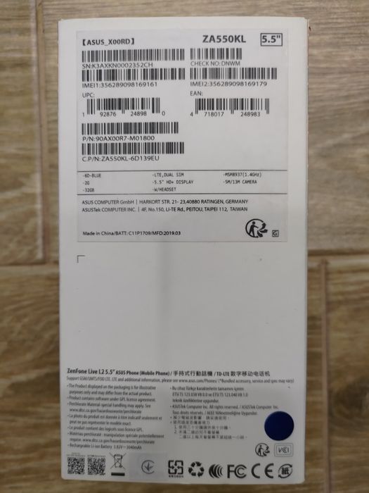 Мобільний телефон Asus ZenFone Live  2/32GB  DualSim