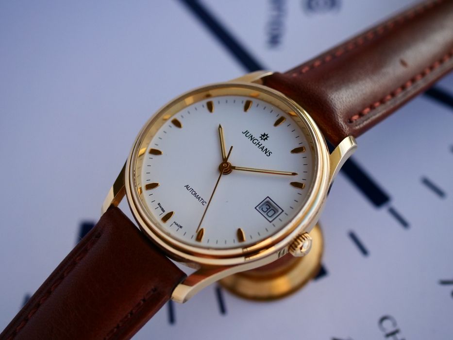 Junghans zegarek automatyczny sygnowany swiss made przeszklony dekiel