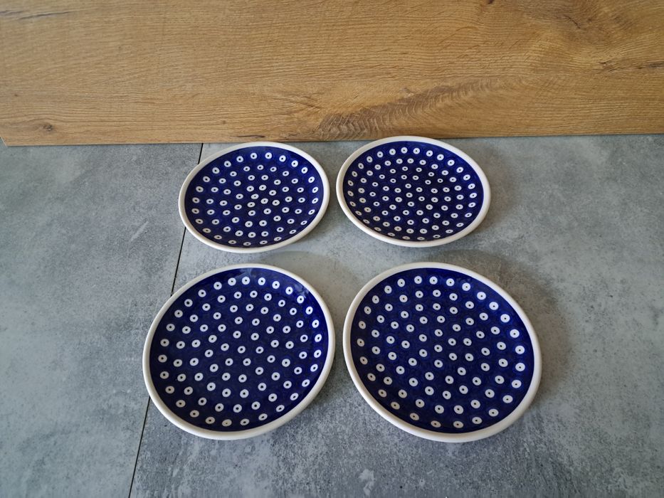 4x talerz deserowy, Ceramika Bolesławiec