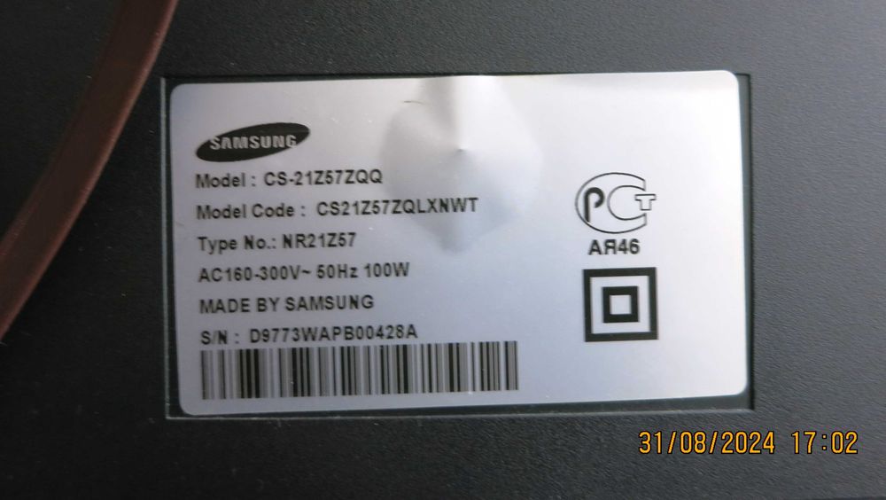 Телевизор Samsung 21” CS21Z57ZQQ (широкоугольная развертка) с пультом